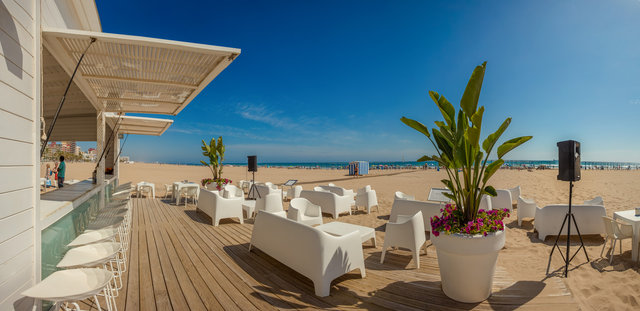 Terraza de playa